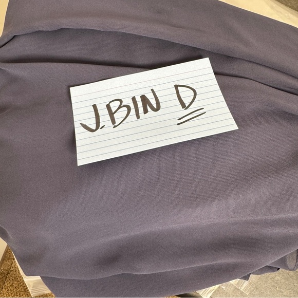 Azazie Bridesmaid Formal Dusty Blue Bow Front Midi Dress No Size Tag - Picture 16 of 16